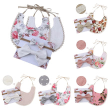 Load image into Gallery viewer, Floral Bib Set
