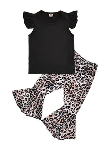 Leopard Flare Bell Bottoms Outfit