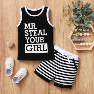 Mr. Steal Your Girl Shorts Set